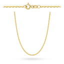 Łańcuszek złoty - splot rolo diamentowany 70 cm