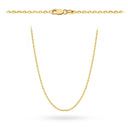 Łańcuszek złoty - splot rolo diamentowany 50 cm pr. 585