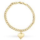 
Bransoletka złote serce na pancerce
