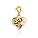 Zawieszka/charms diamentowane serce