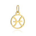 Zawieszka złota znak zodiaku RYBY