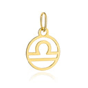 Zawieszka złota znak zodiaku WAGA pr, 333