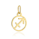 Zawieszka złota znak zodiaku STRZELEC pr, 333