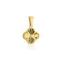 Zawieszka złota diamentowana koniczynka 6 mm pr, 375
